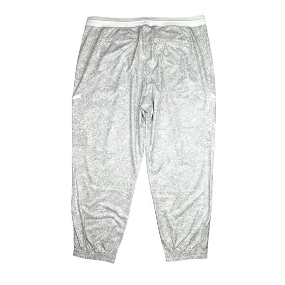 Athleta Venture Printed Jogger Pants Light Gray Stretch Size 20W - Picture 5 of 13